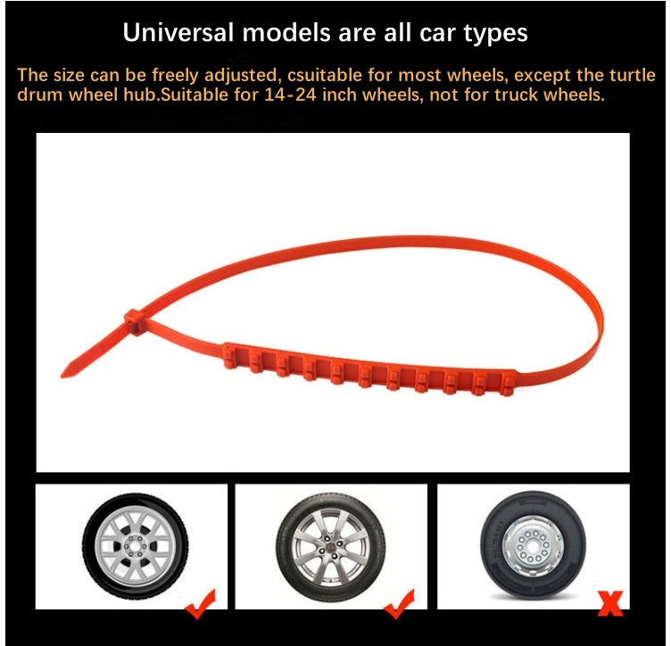 30PCS Cars Emergency Skid Chain, General Purpose Cars With Suv Trucks Do Not Hurt The Tire Tire Snow Skid Chain, Safety Protection, Easy To Cope With A Variety Of Harsh Sections