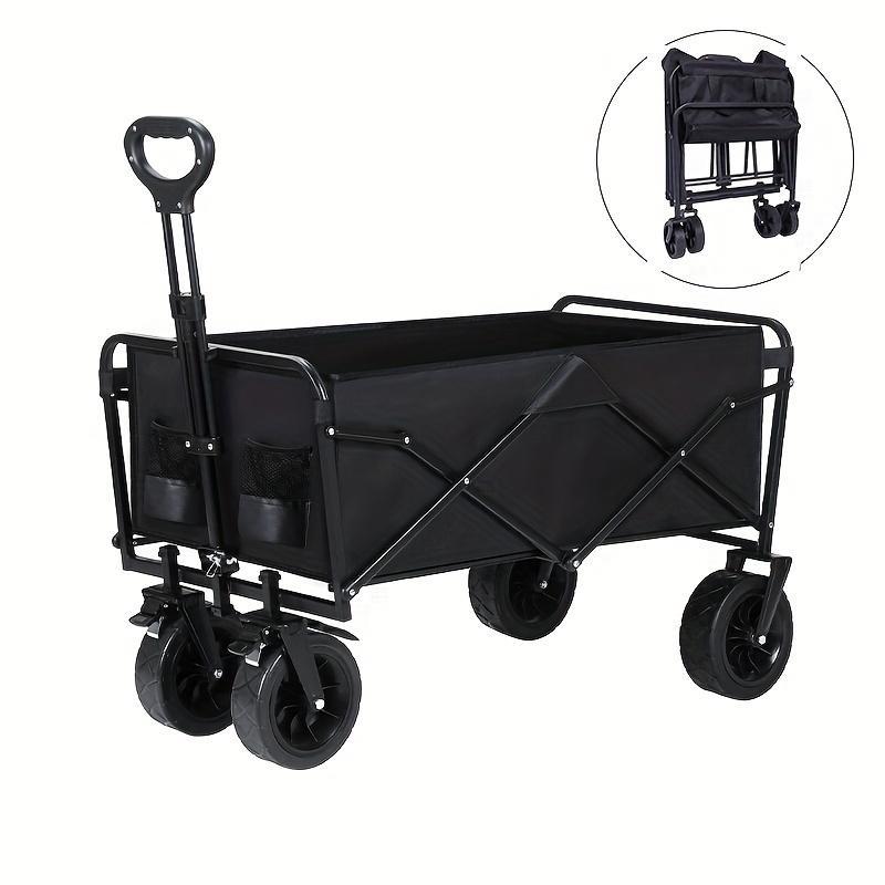 Heavy Duty Folding Multipurpose Camping Trolley - Multipurpose Camping And Beach Trolley - Durable Folding Design For Outdoor Adventures, Garden Picnics And All-terrain Smooth Mobility