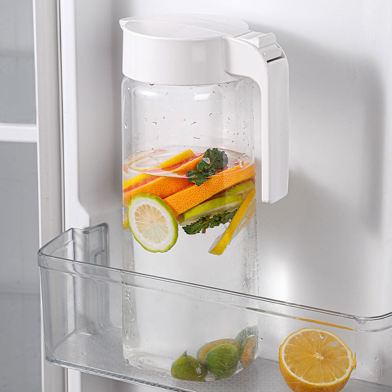 Press Type Plastic Cold Water Jug Large Capacity Fruit Juice Tea Drinking Cup