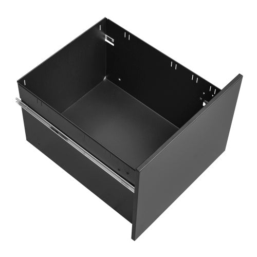 2 Drawer File Cabinet With Lock, Steel Mobile Filing Cabinet On Anti-tilt Wheels, Rolling Locking Office Cabinets Under Desk For Legal Letter Size
