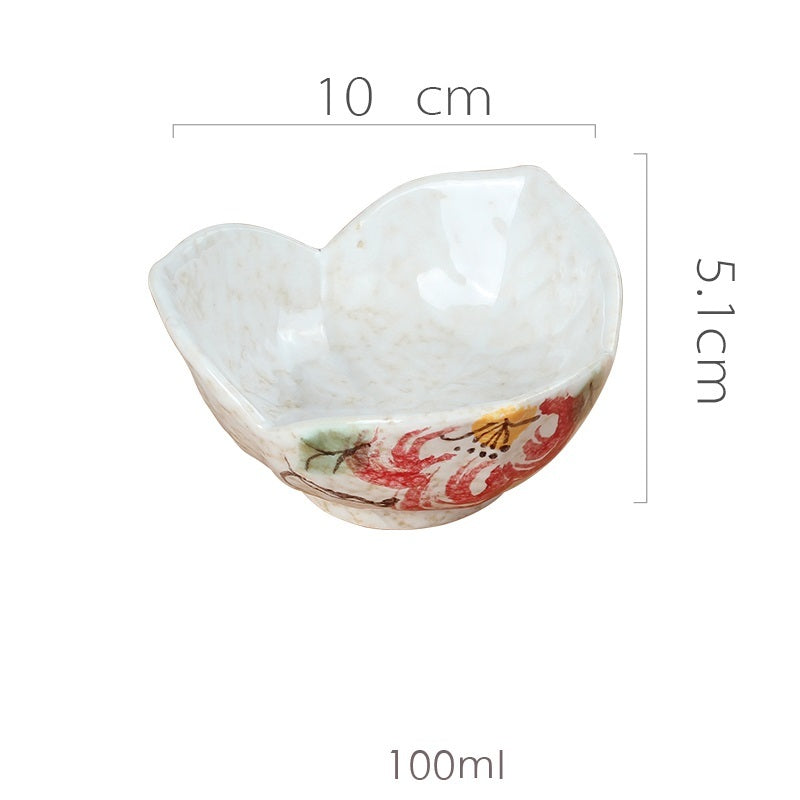 Creative Japanese Leaf Shaped Small Dishes Household Ceramic