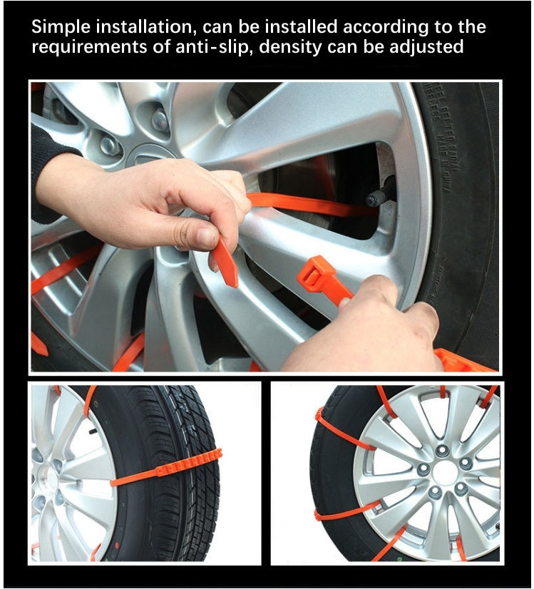 30PCS Cars Emergency Skid Chain, General Purpose Cars With Suv Trucks Do Not Hurt The Tire Tire Snow Skid Chain, Safety Protection, Easy To Cope With A Variety Of Harsh Sections